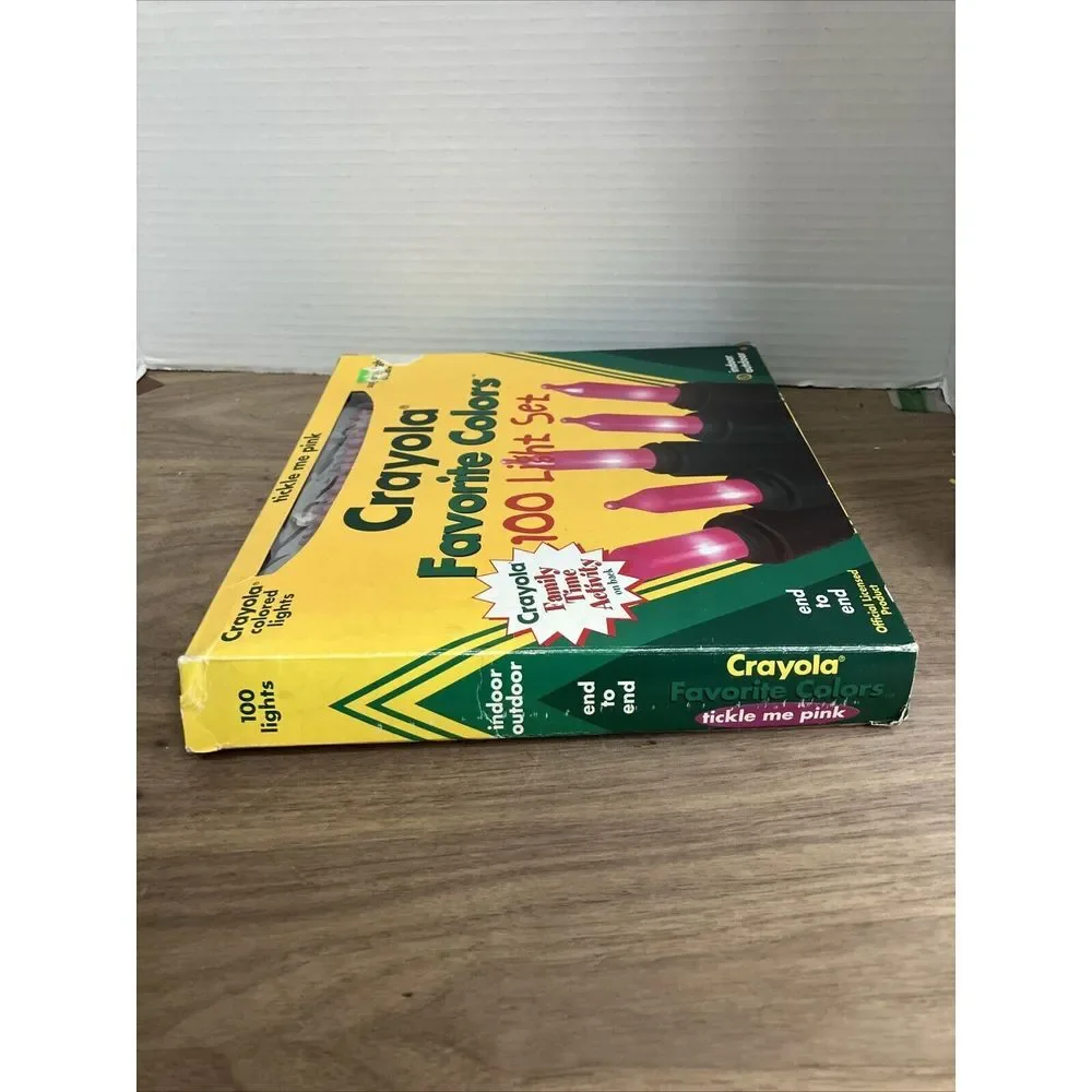 Crayola Favorite Colors Lights 100 Superbright Set TICKLE ME PINK‎ New Vtg 1996